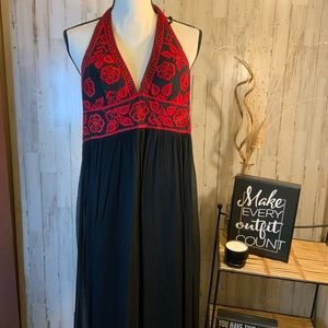 DOLCE JOVANI silk halter dress. Size 0